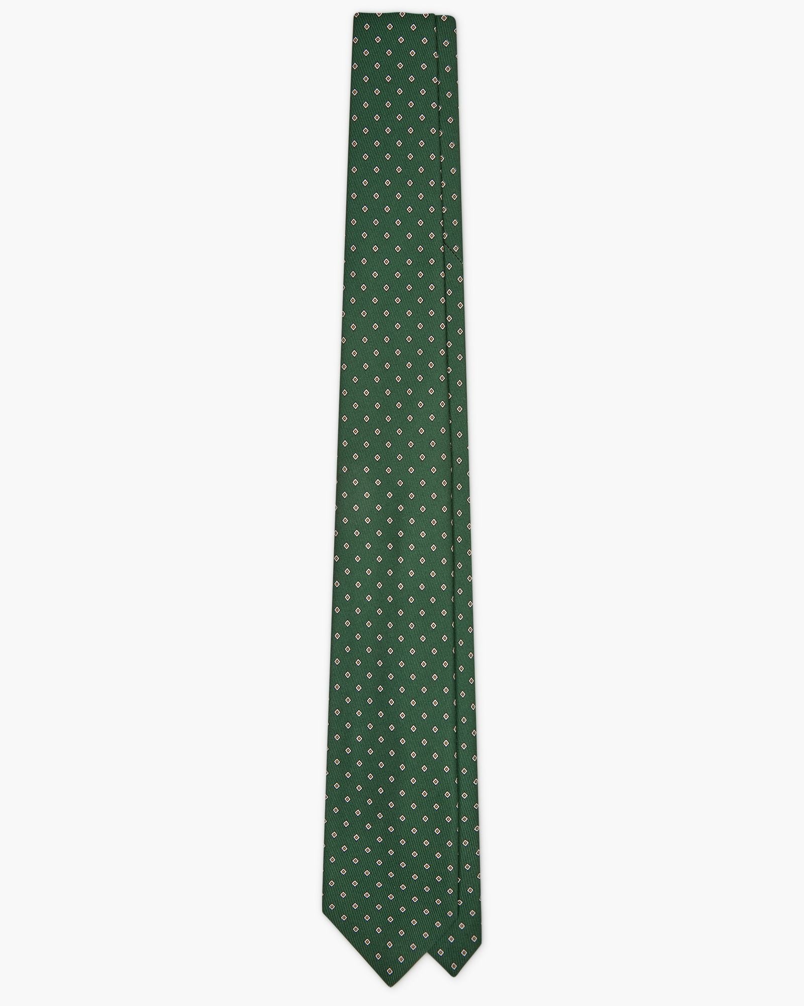 TigerTie Designer Cravatta in seta - verde smeraldo royal bianco TigerTie Designer Cravatta in seta - verde smeraldo royal bianco