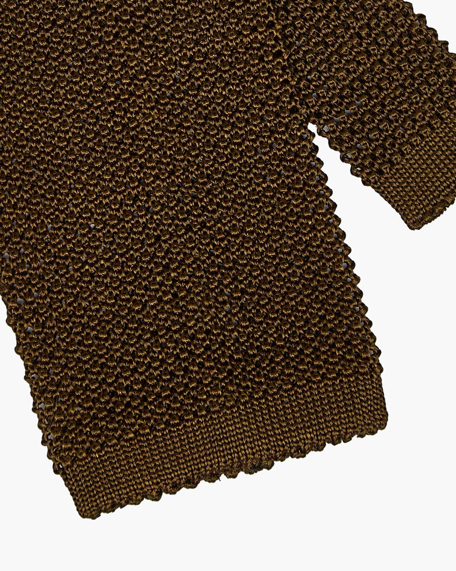 Cravatta Tricot in Maglia Grana di Riso - Verde