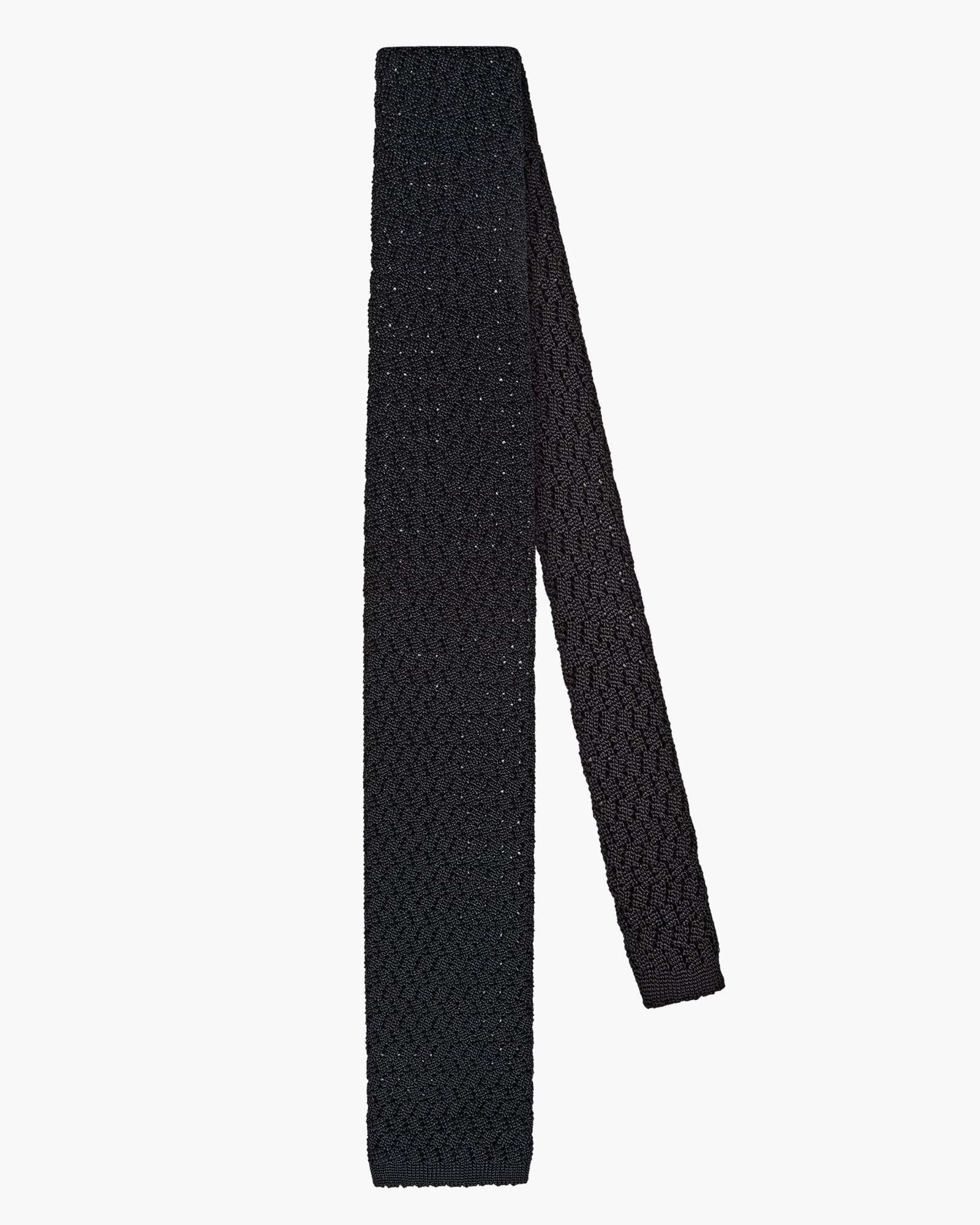 Cravatta Tricot in Maglia ZigZag - Blu