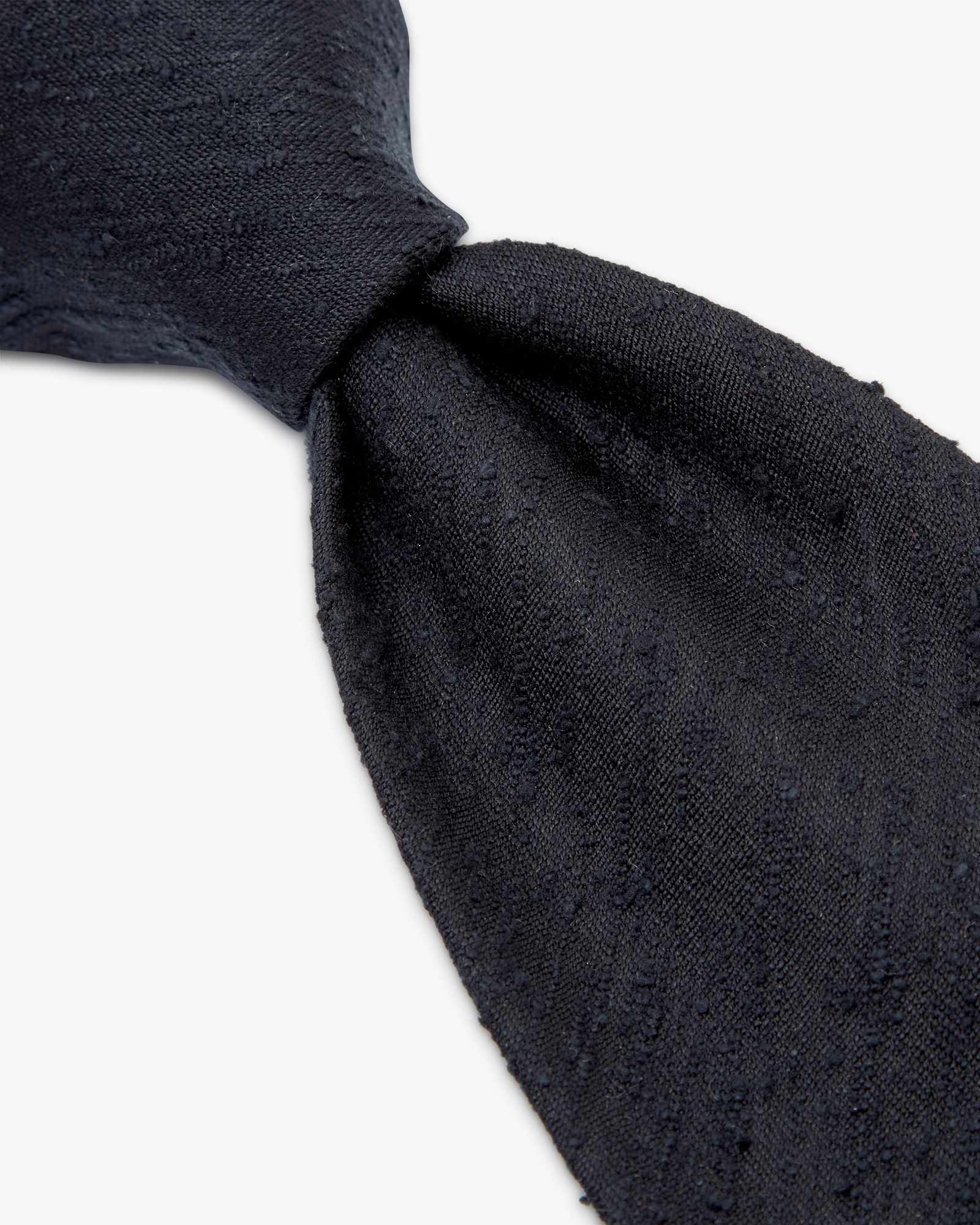 3-Fold Shantung Silk Tie - Blue