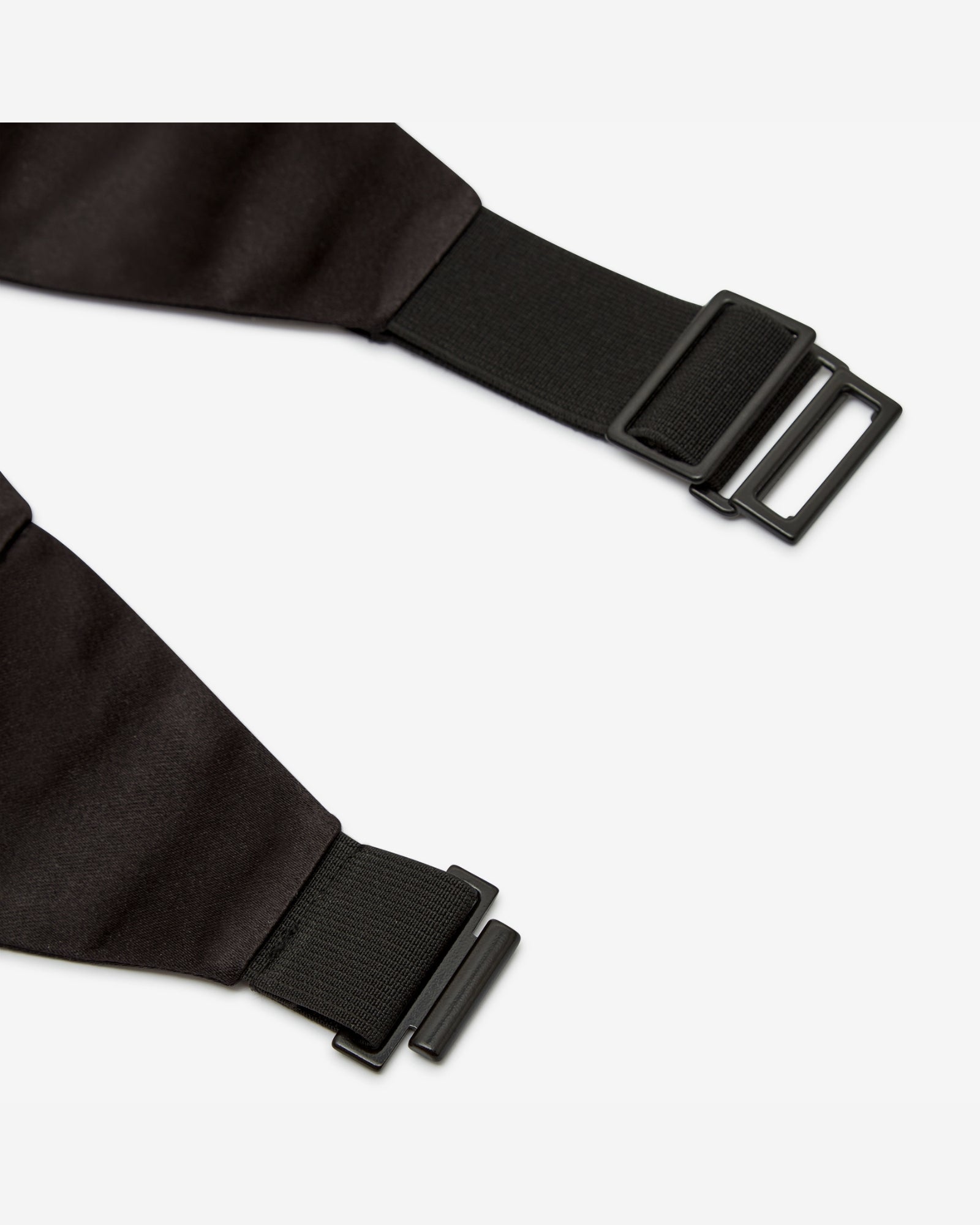 Silk Satin Cummerbund - Black