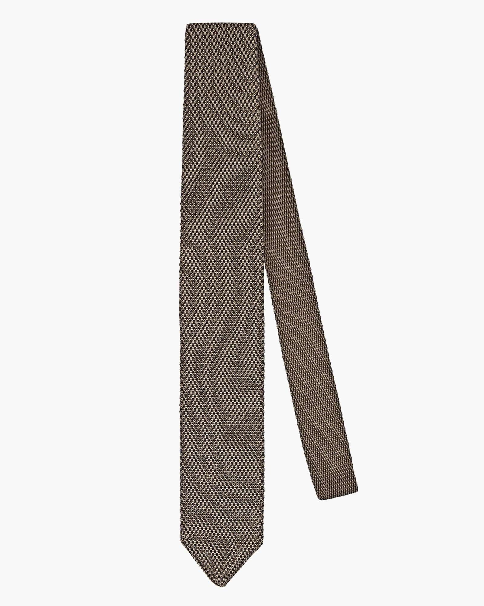 Cravatta Tricot in Maglia - Blu Beige