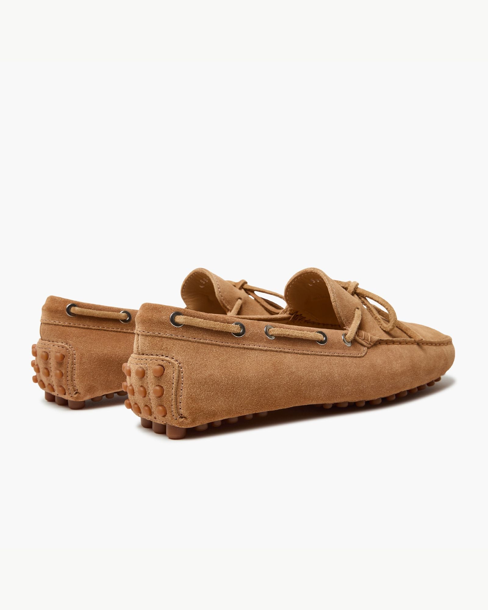 Mocassino Driving Shoes in Pelle Scamosciata Beige