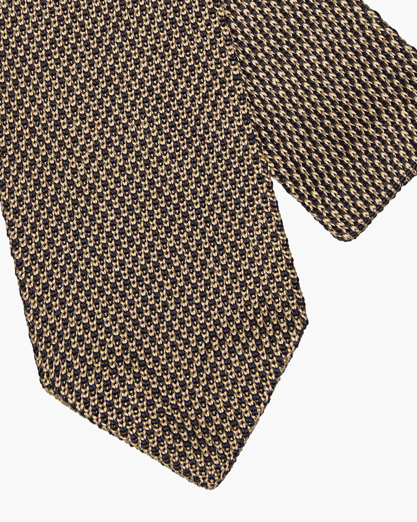 Cravatta Tricot in Maglia - Blu Beige