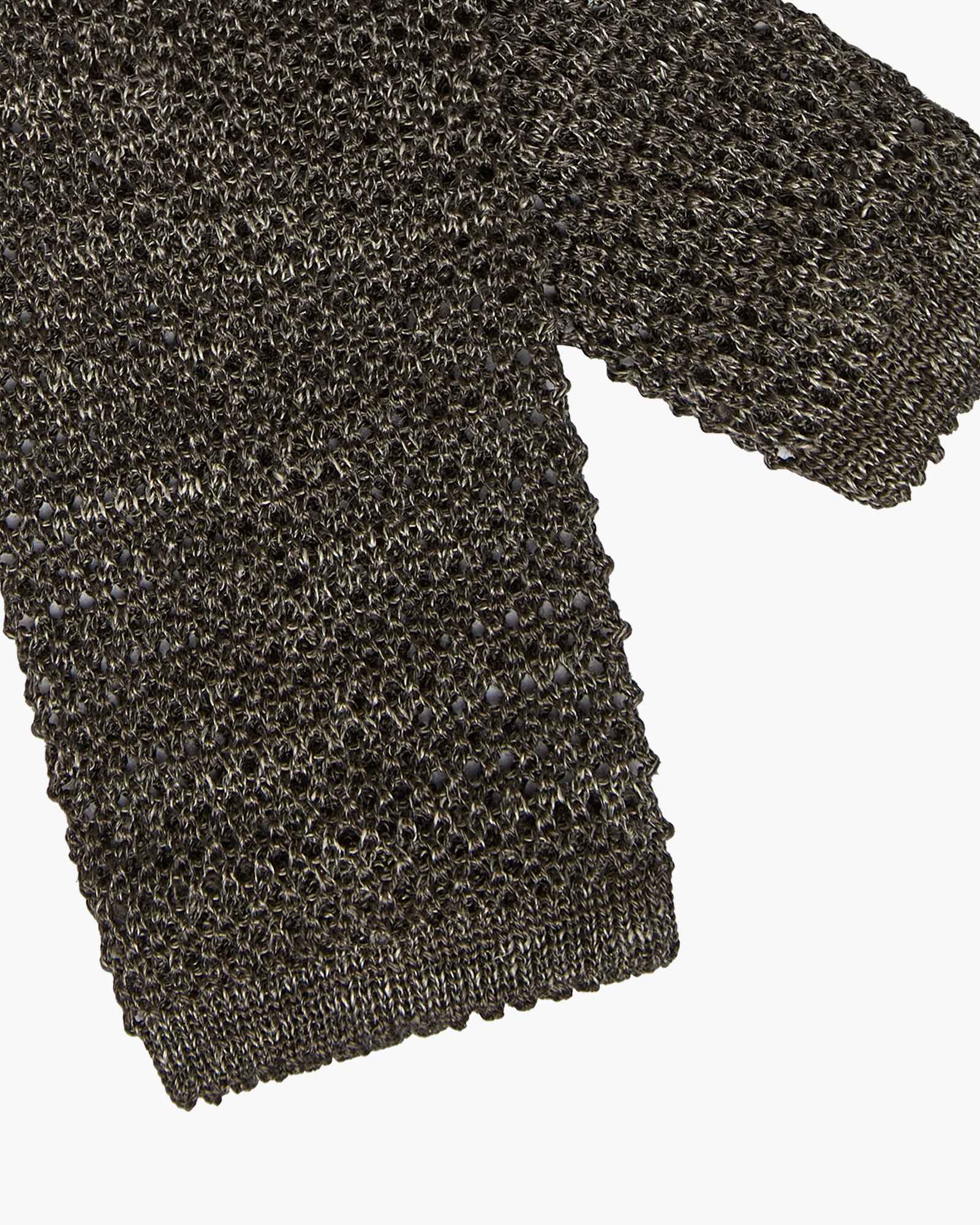 Cravatta Tricot in Maglia - Grigio Melange