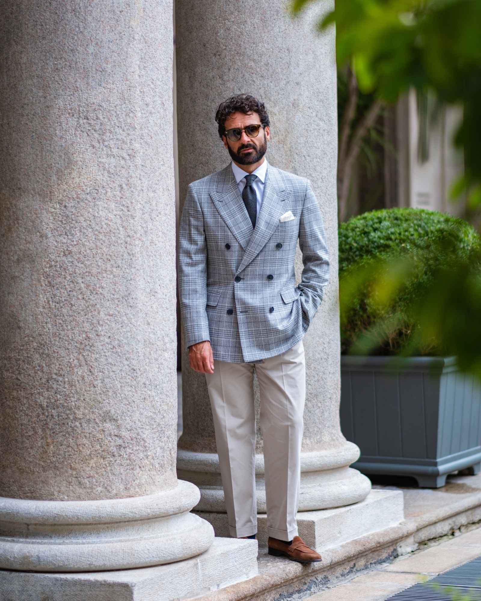 Camicia Classica Sartoriale in Cotone Collo Cutaway - Bianco