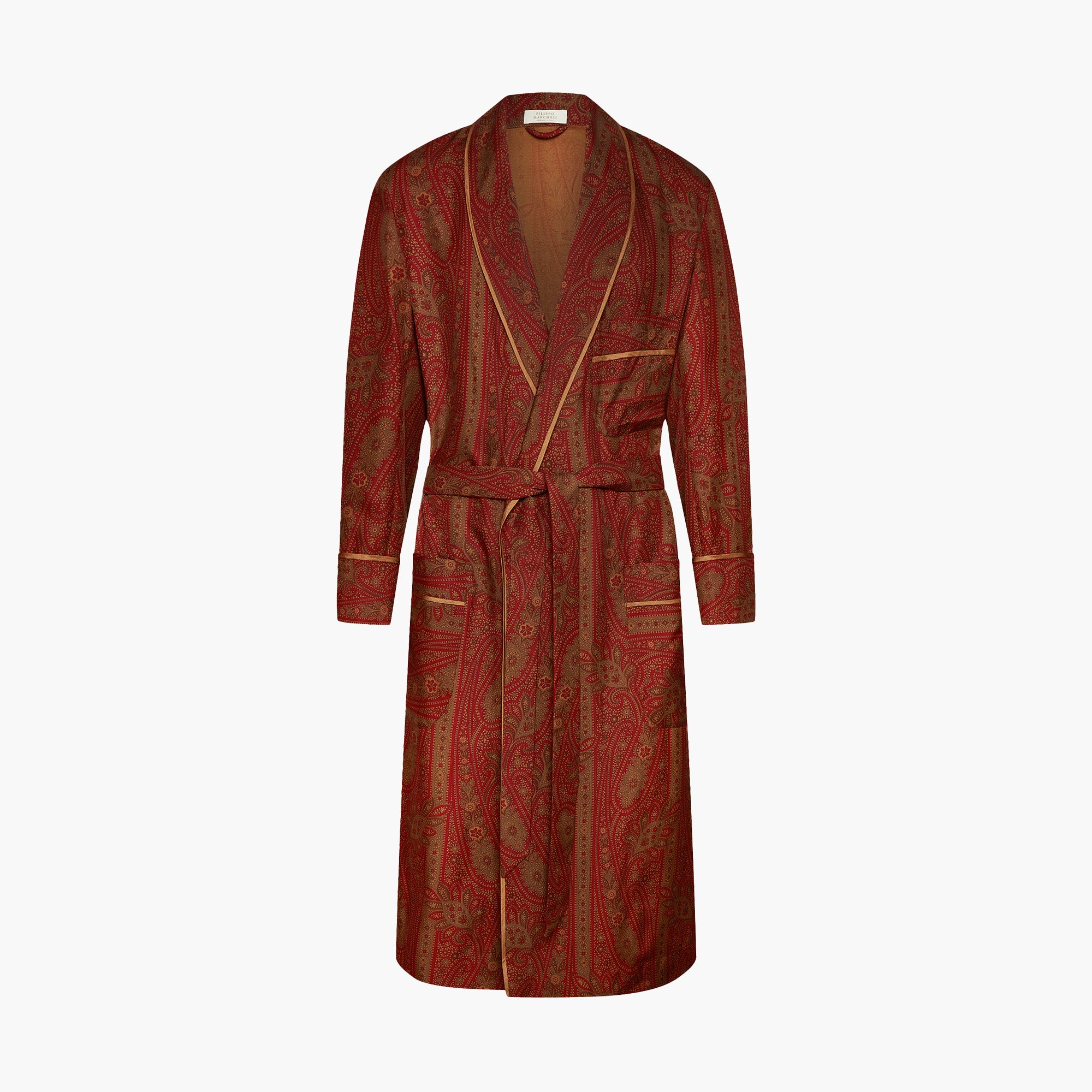 Silk Dressing Gown – Burgundy