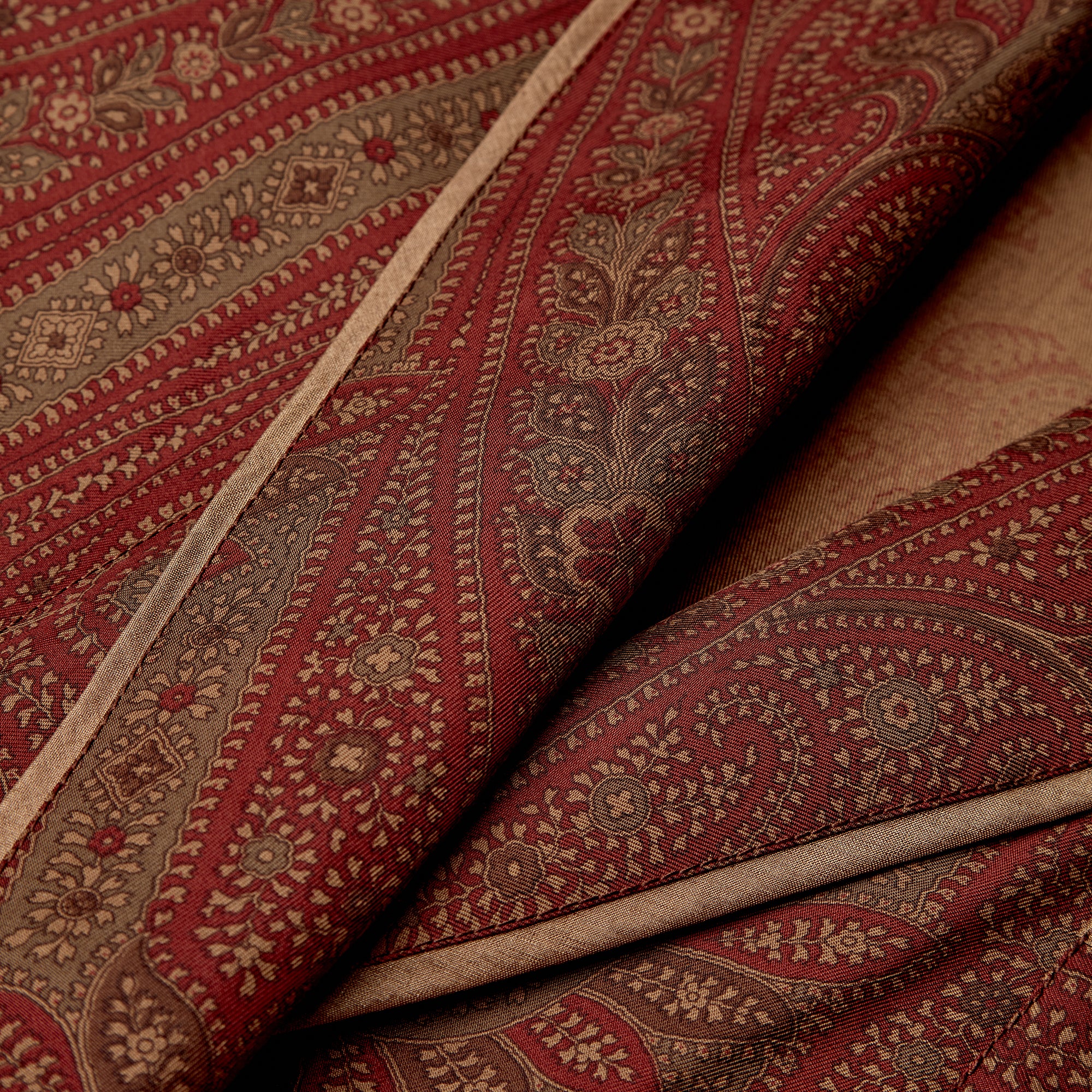 Silk Dressing Gown – Burgundy