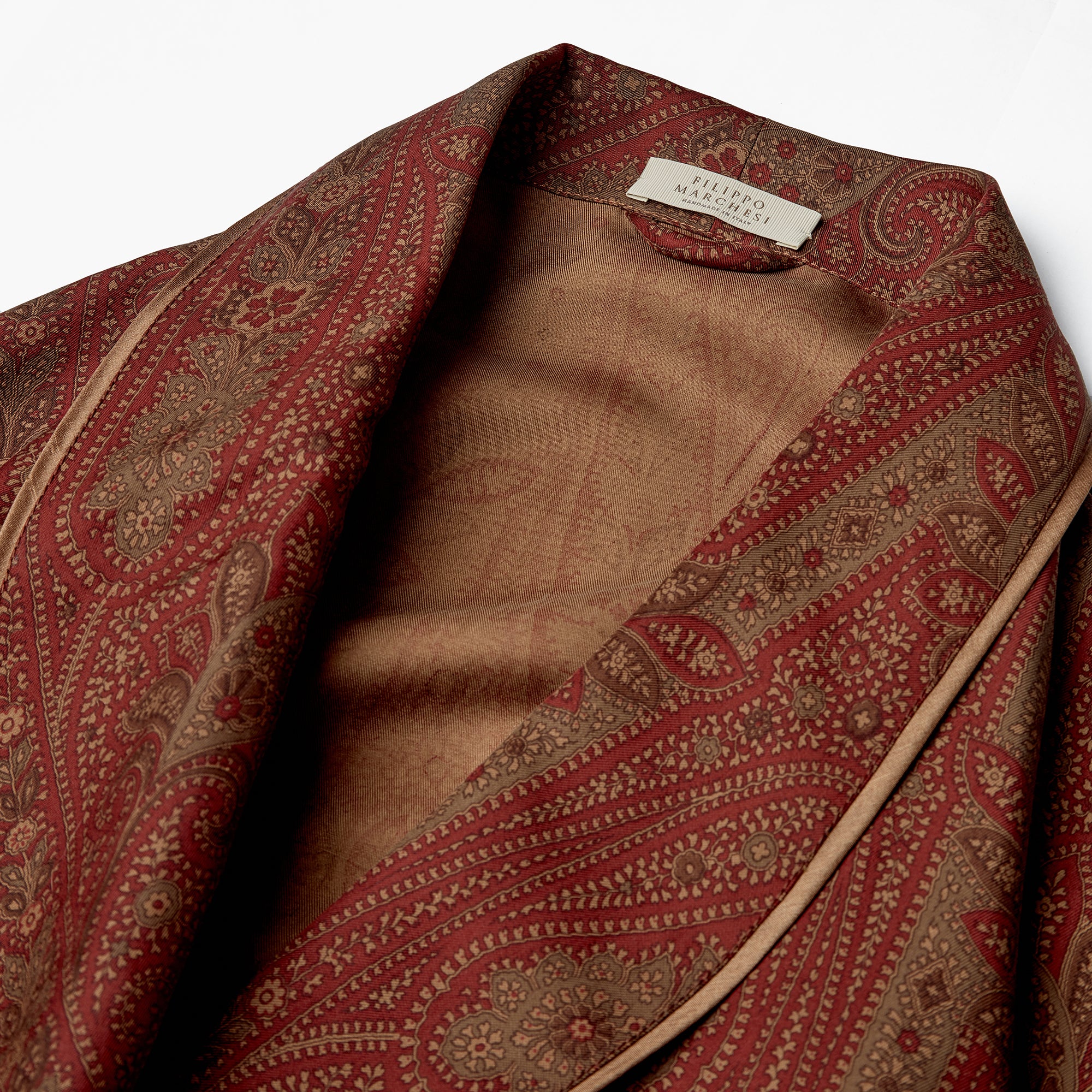 Silk Dressing Gown – Burgundy