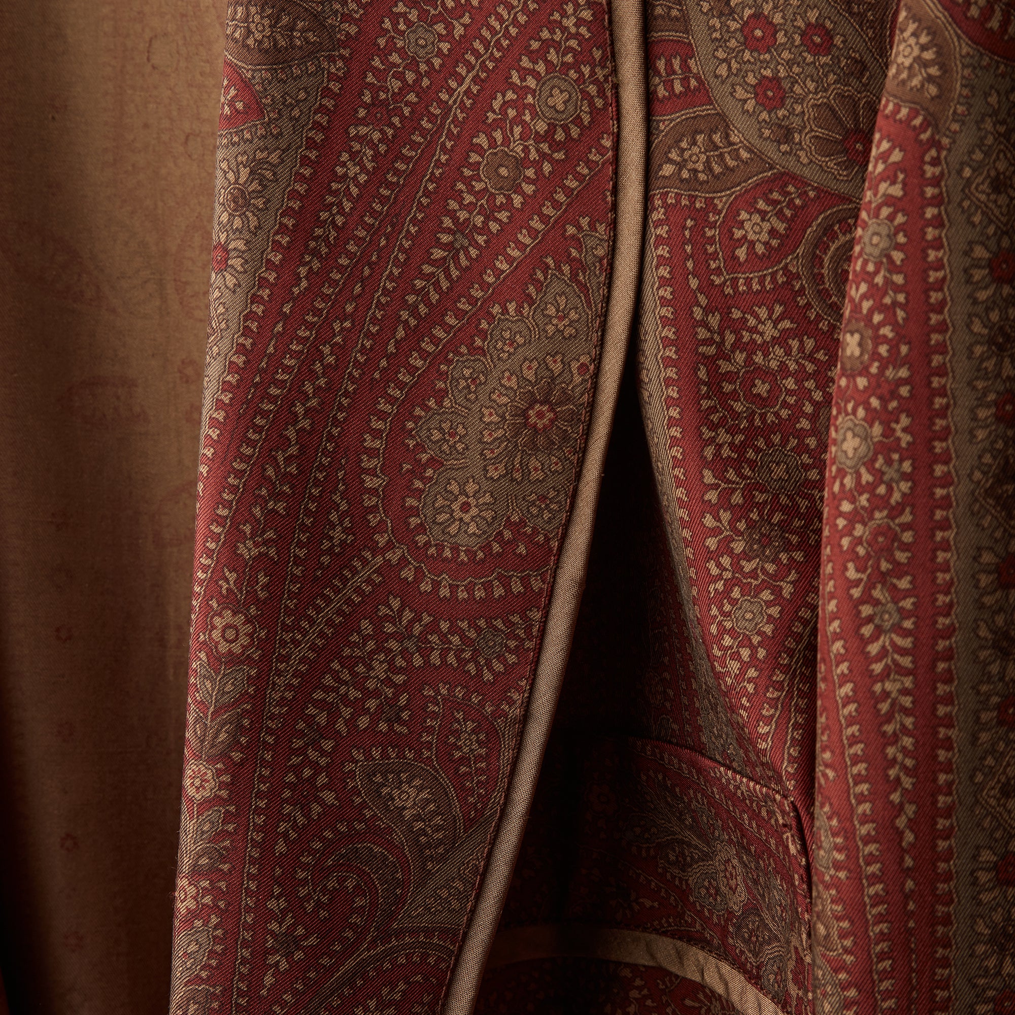 Silk Dressing Gown – Burgundy