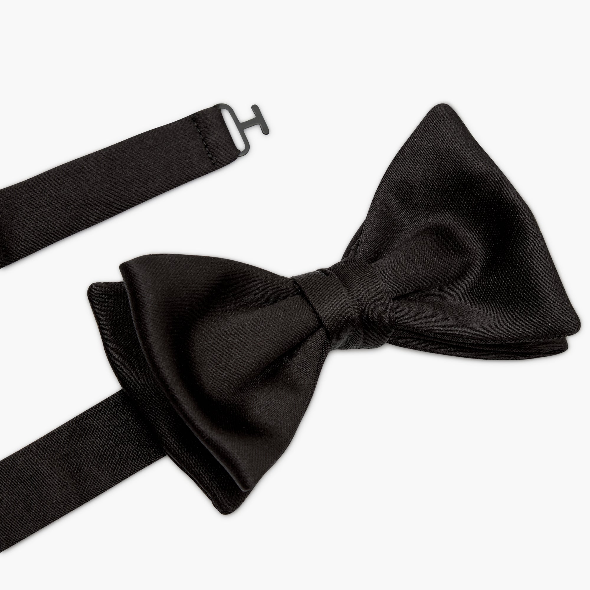 Papillon In Raso Di Seta - Nero