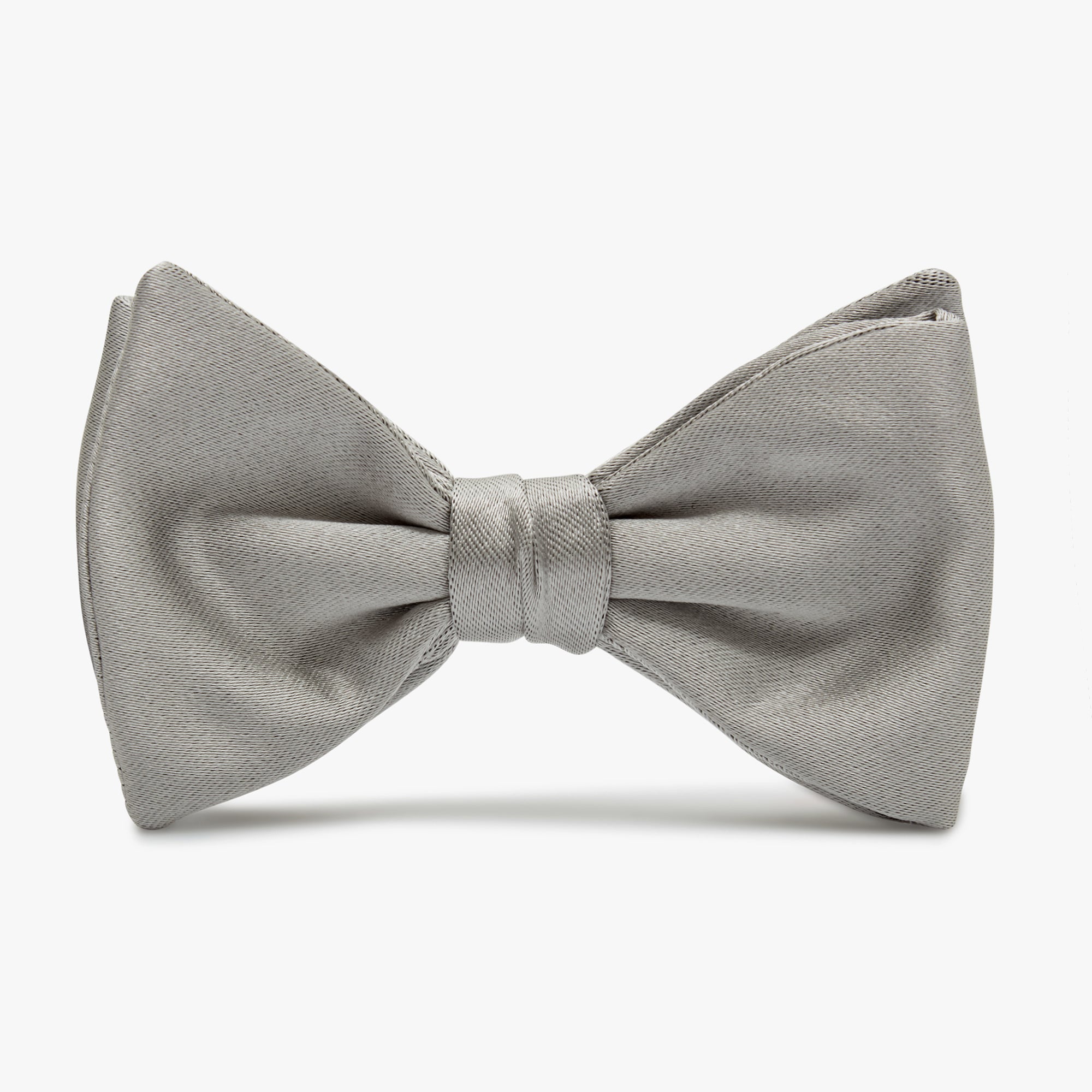 Papillon In Raso Di Seta - Grigio