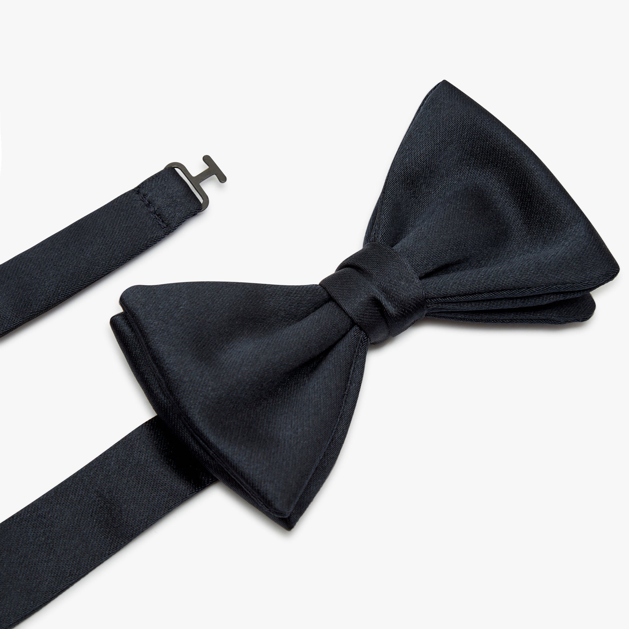 Papillon In Raso Di Seta - Blu Notte