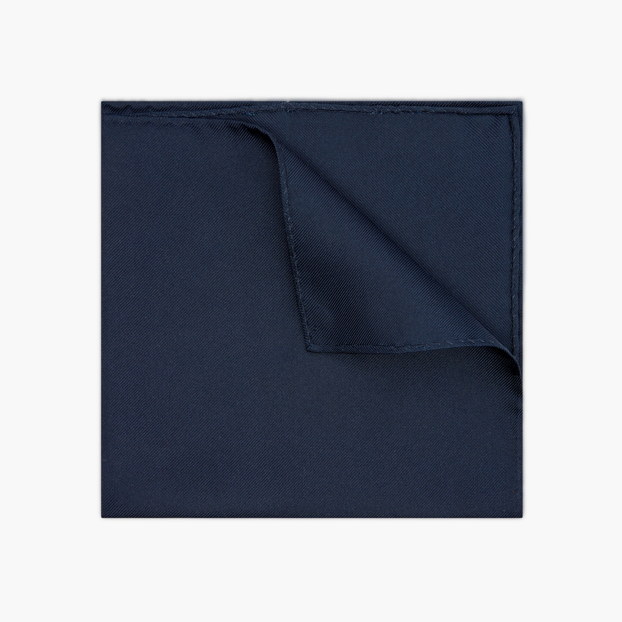 Fazzoletto Da Taschino In Seta Inglese - Blu