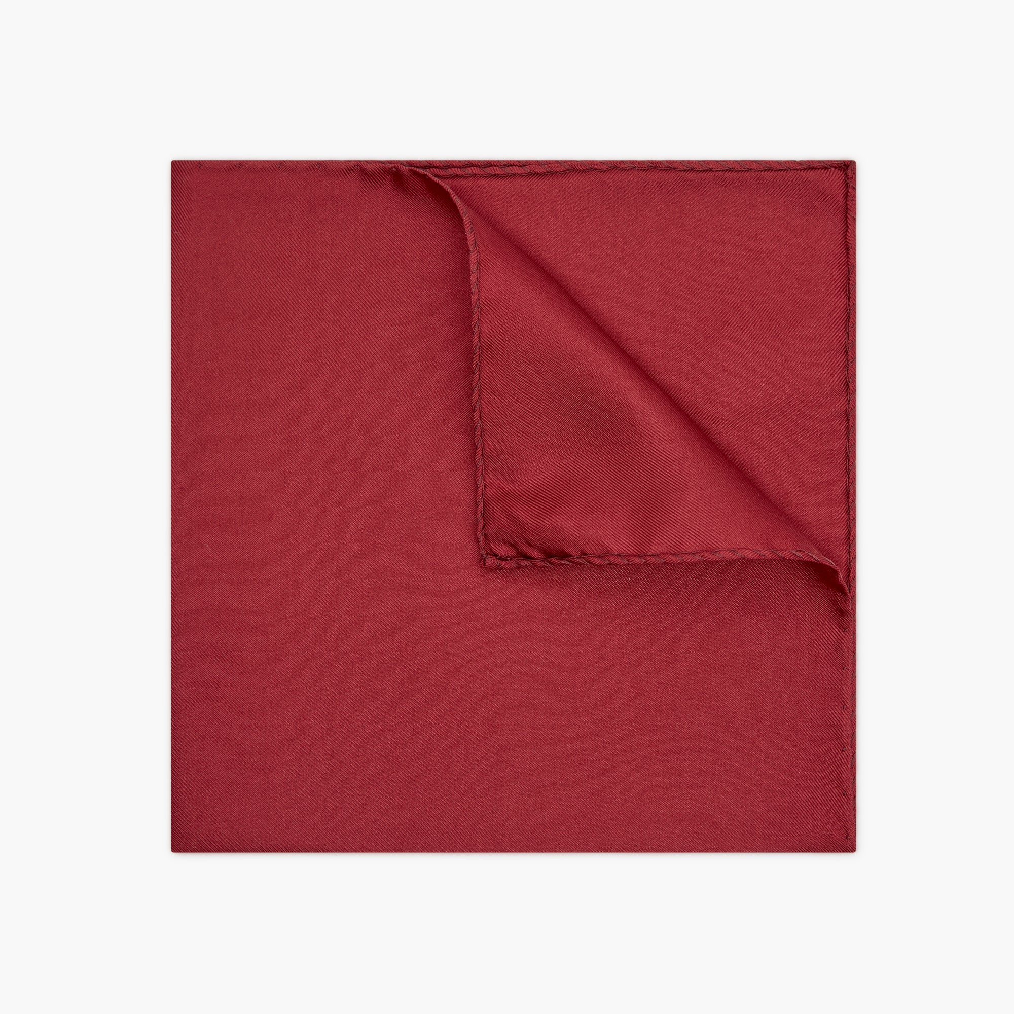Fazzoletto Da Taschino In Seta - Bordeaux