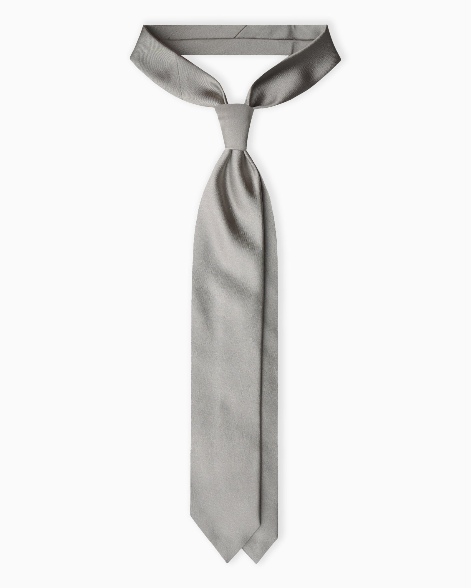 Cravatta in Seta Raso - Grigio