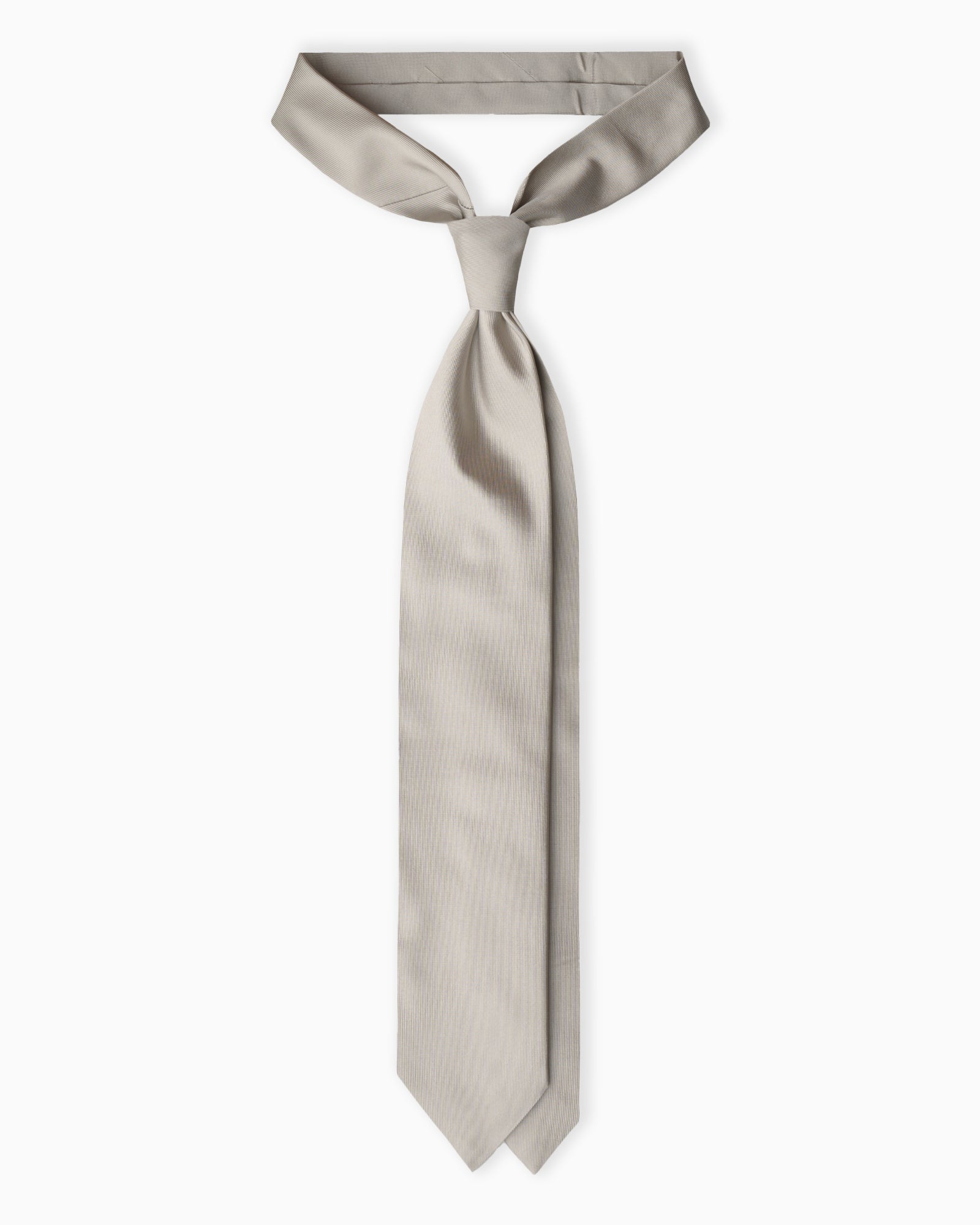 Cravatta in Seta Tessuta - Grigio