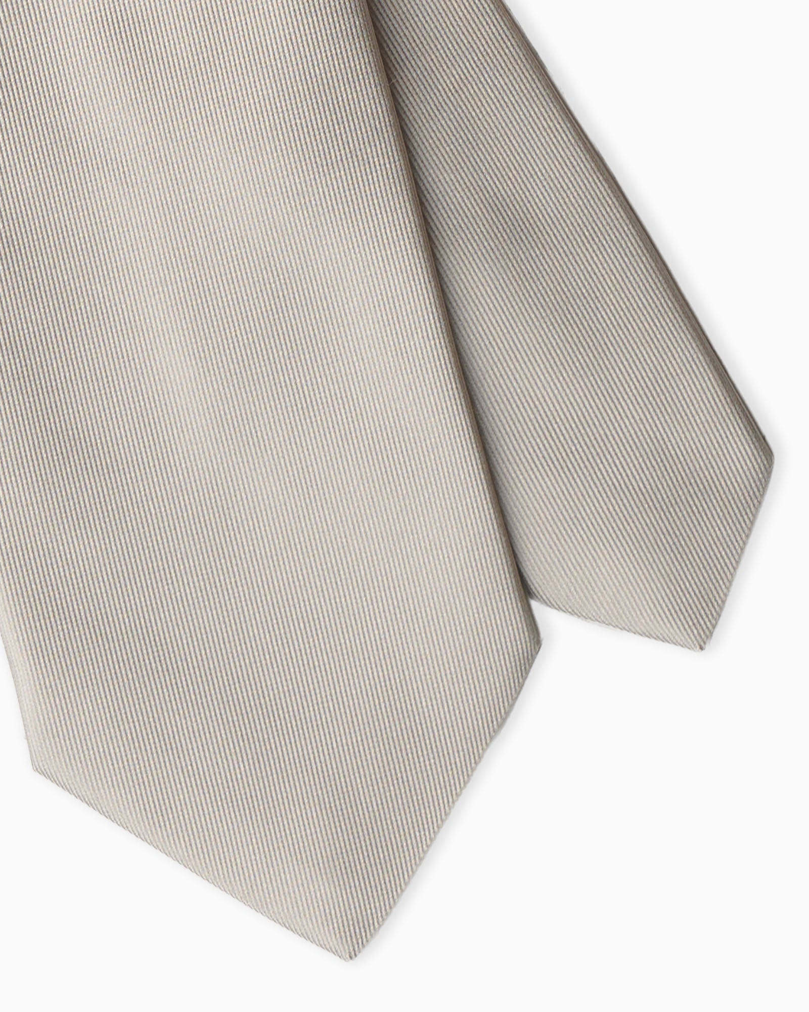 Cravatta in Seta Tessuta - Grigio