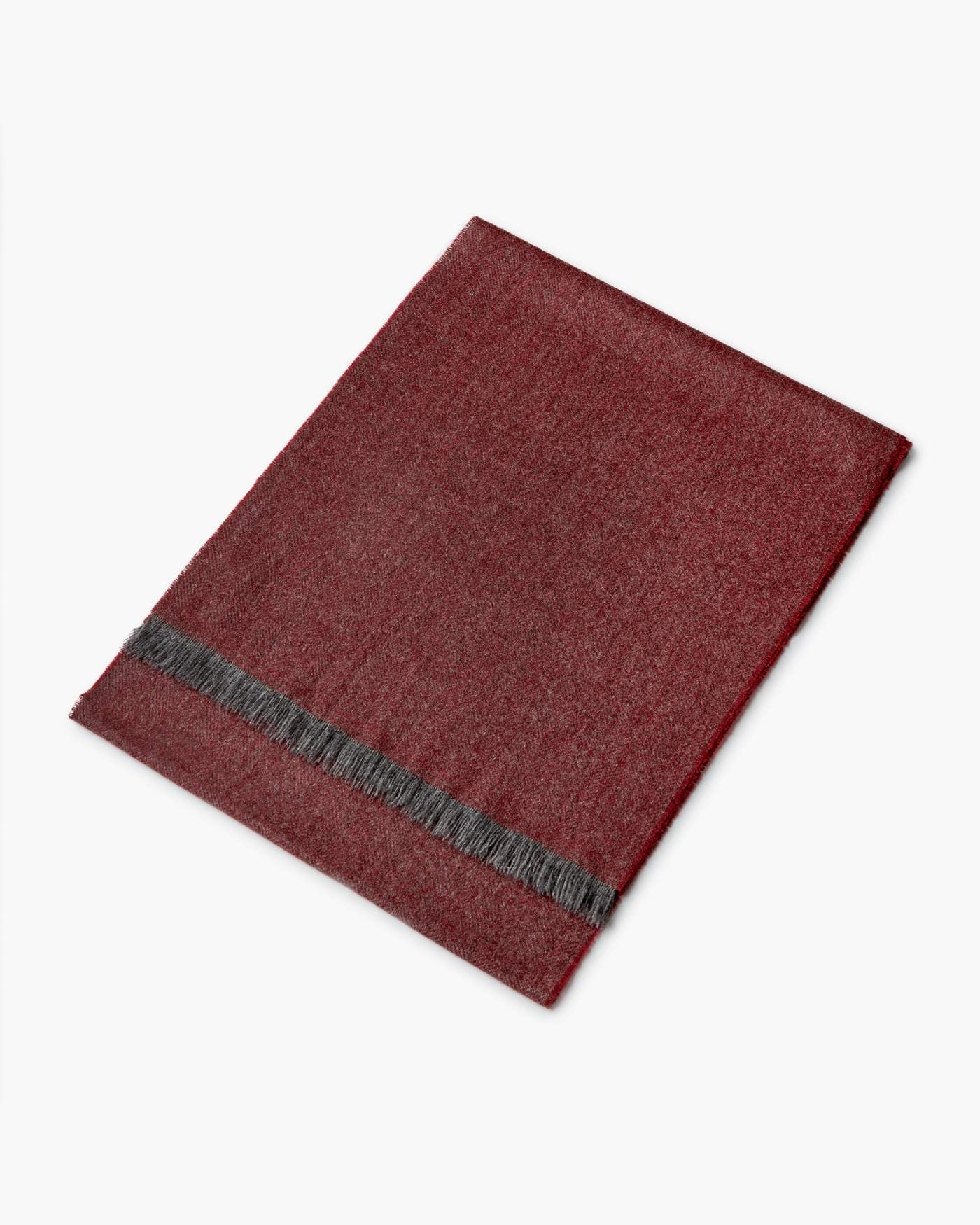 Sciarpa Herringbone In Cashmere - Bordeaux