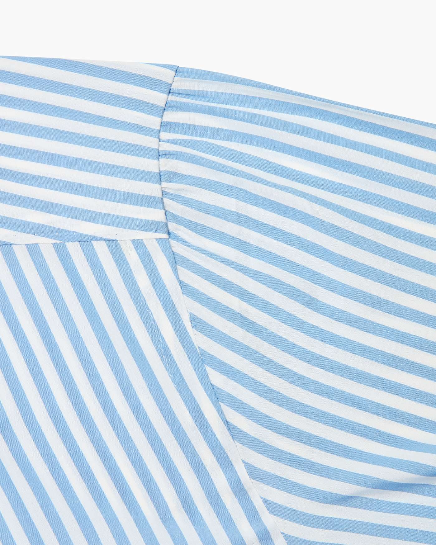 Camicia Classica Sartoriale a Righe in Cotone Collo Cutaway - Azzurro