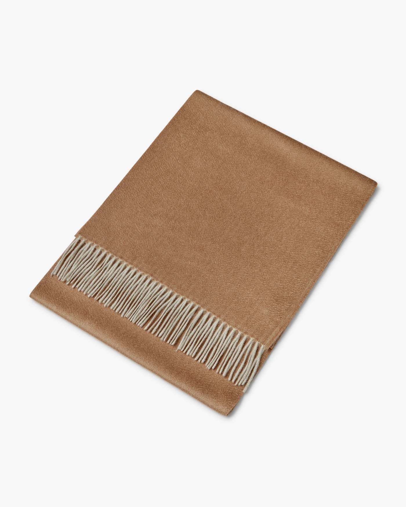 Sciarpa In Cashmere Two-Tone - Cammello