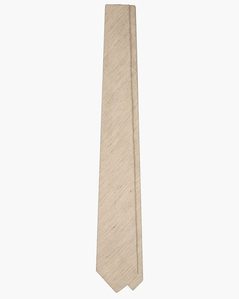 Cravatta Classica Da Uomo 100% Seta, Tessuta, Righe Beige E Oro, Larghezza 8cm (skinny), Handmade