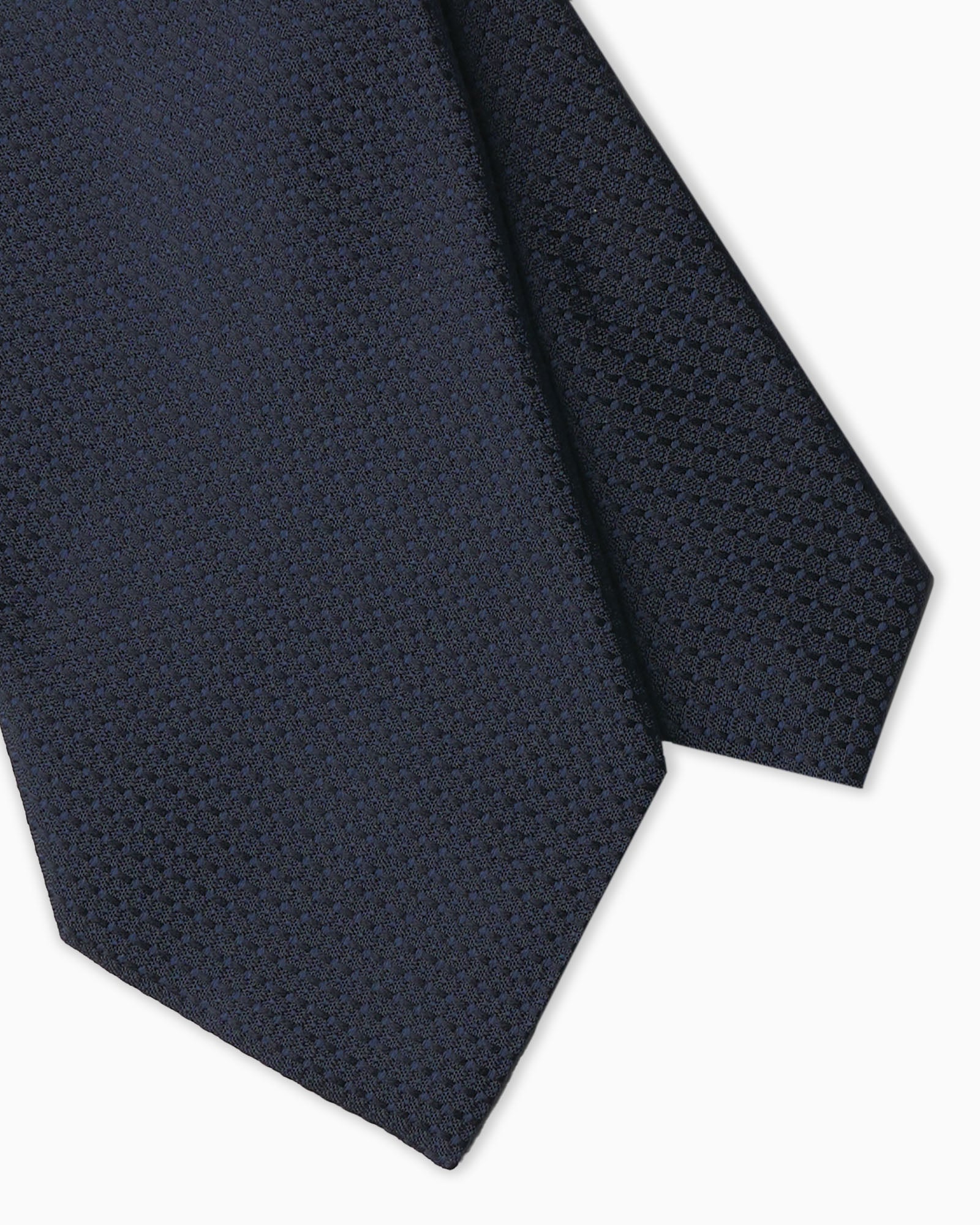 Cravatta in Seta Tessuta - Blu