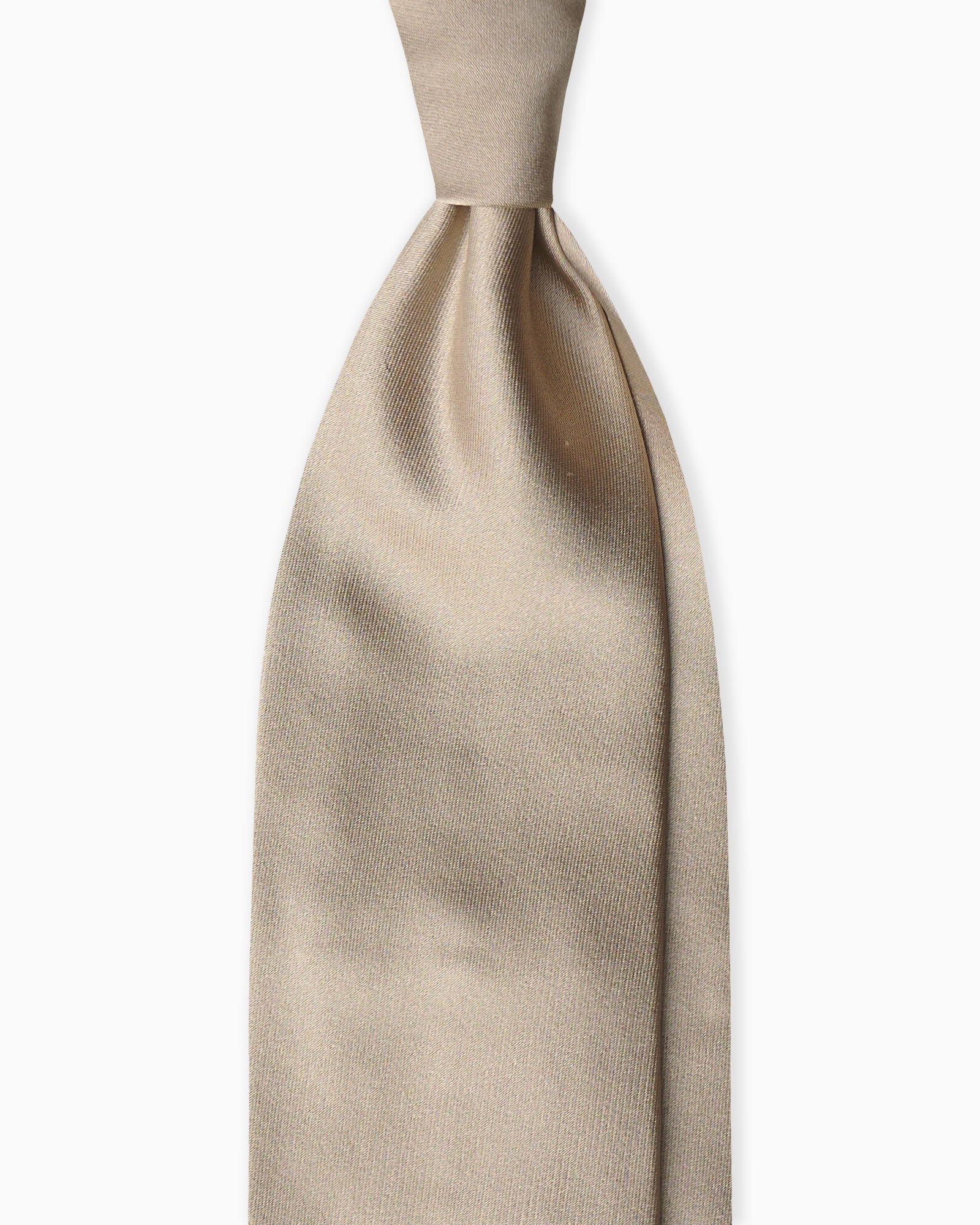 Cravatta in Seta Raso - Beige