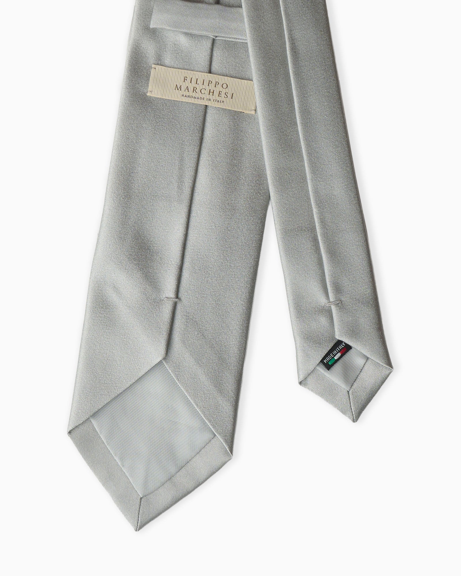 Cravatta in Seta Raso - Perla