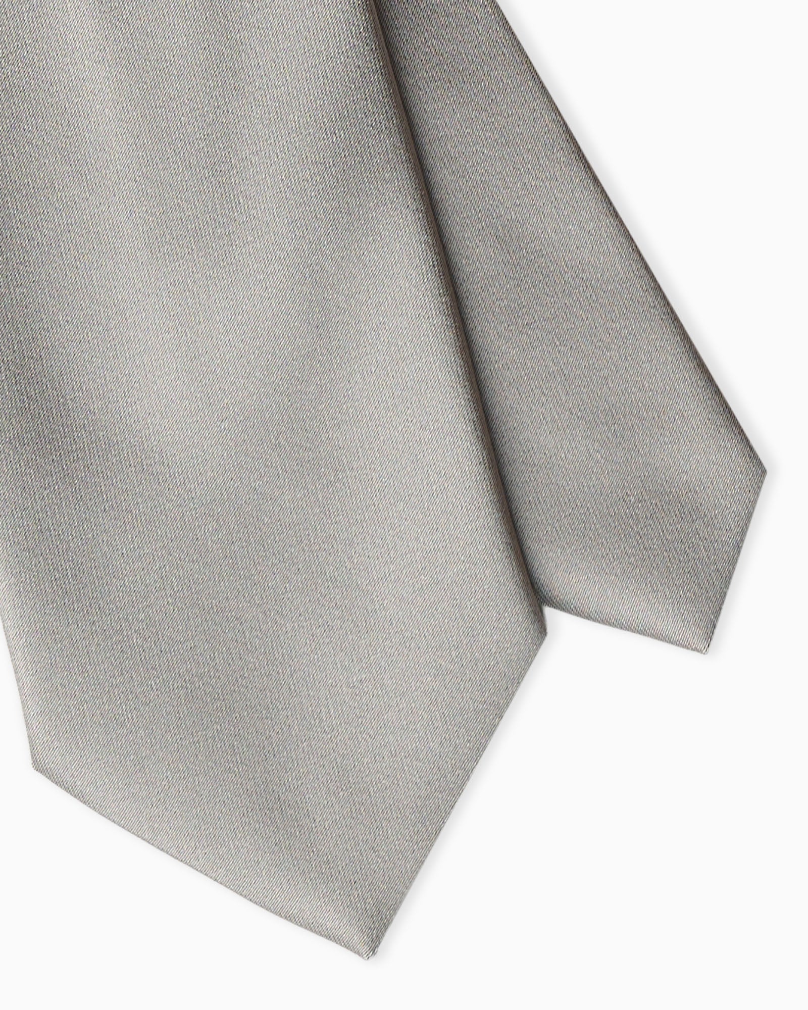 Cravatta in Seta Raso - Grigio
