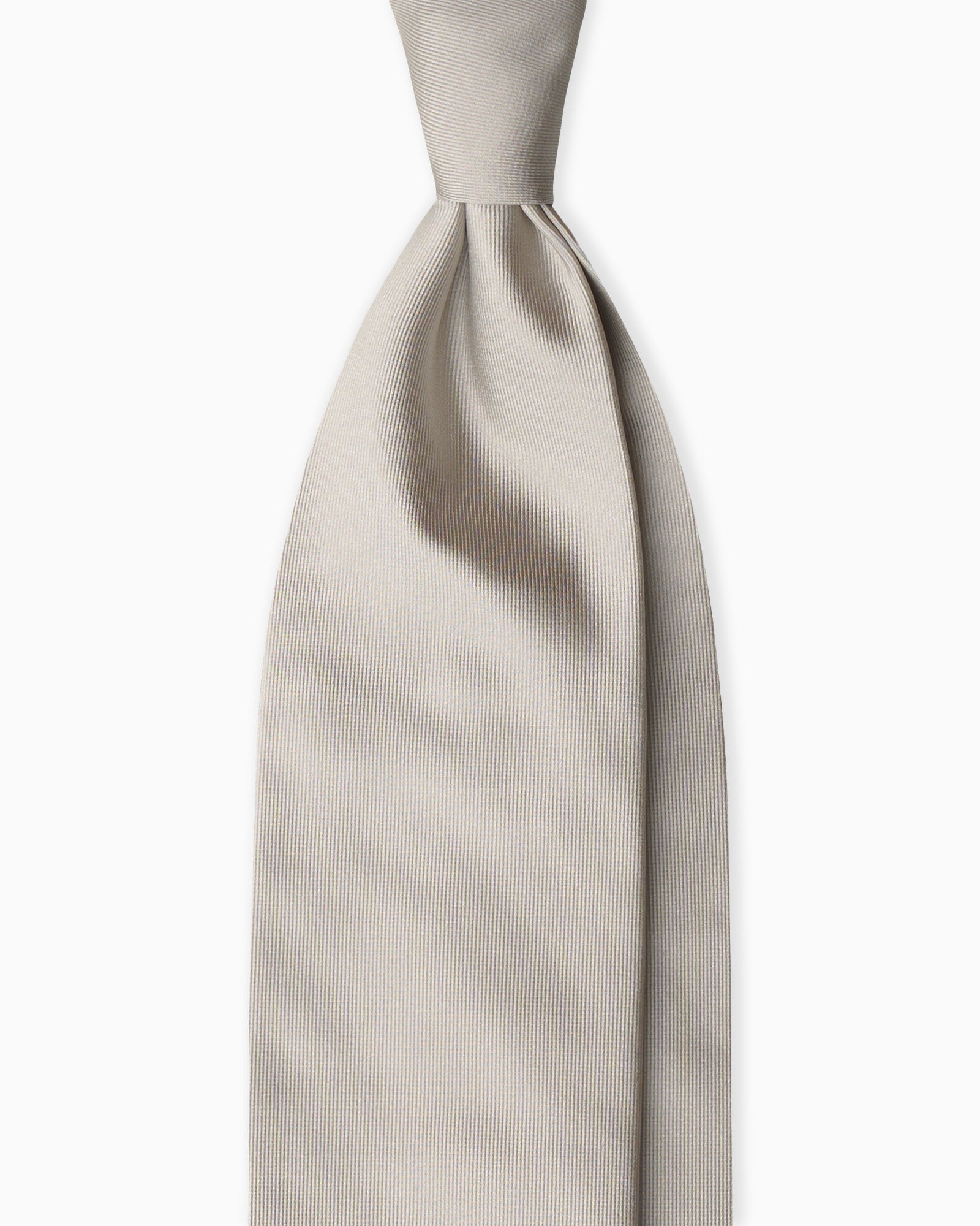 Cravatta in Seta Tessuta - Grigio