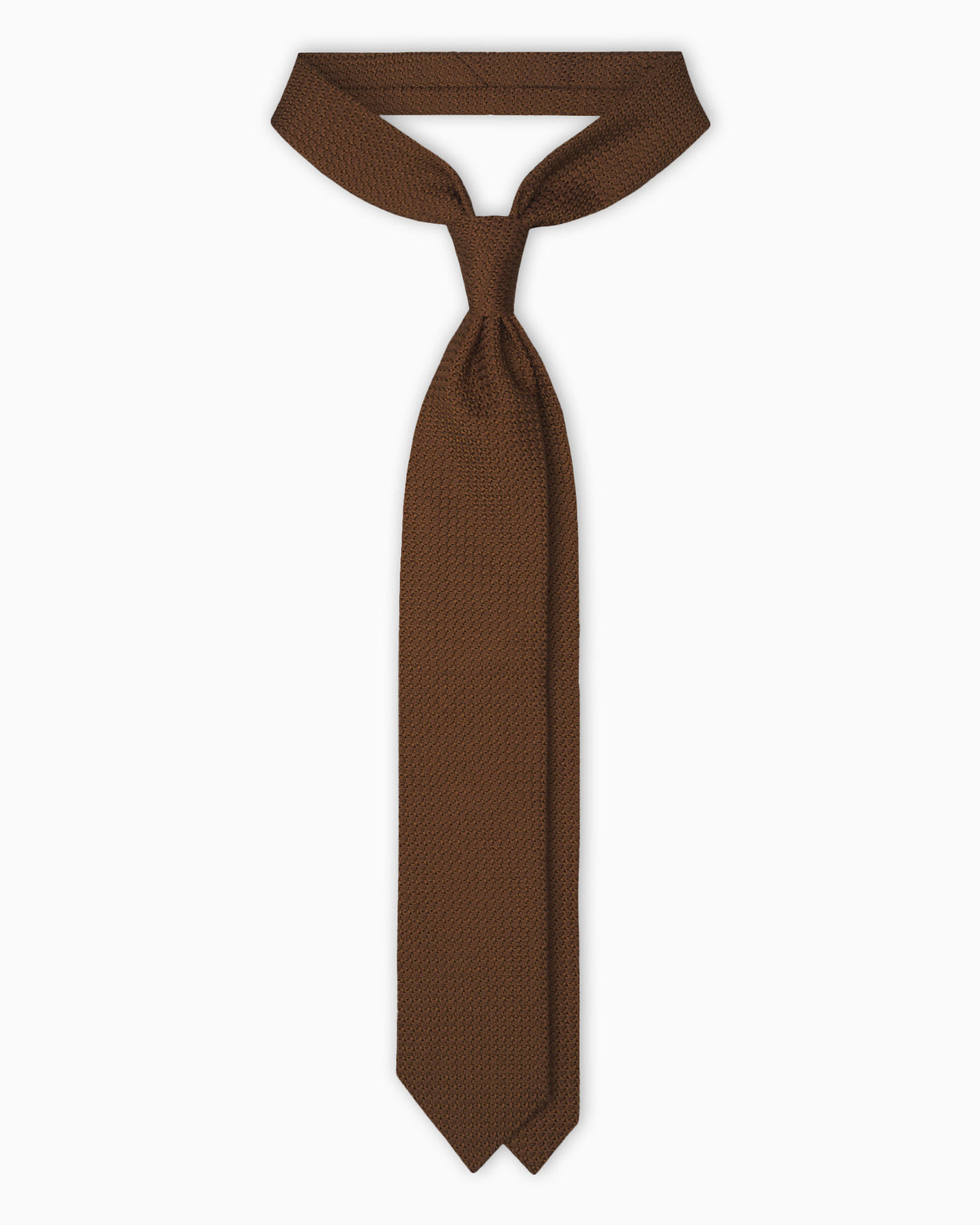 Grenadine Garza Grossa Silk Tie - Tobacco