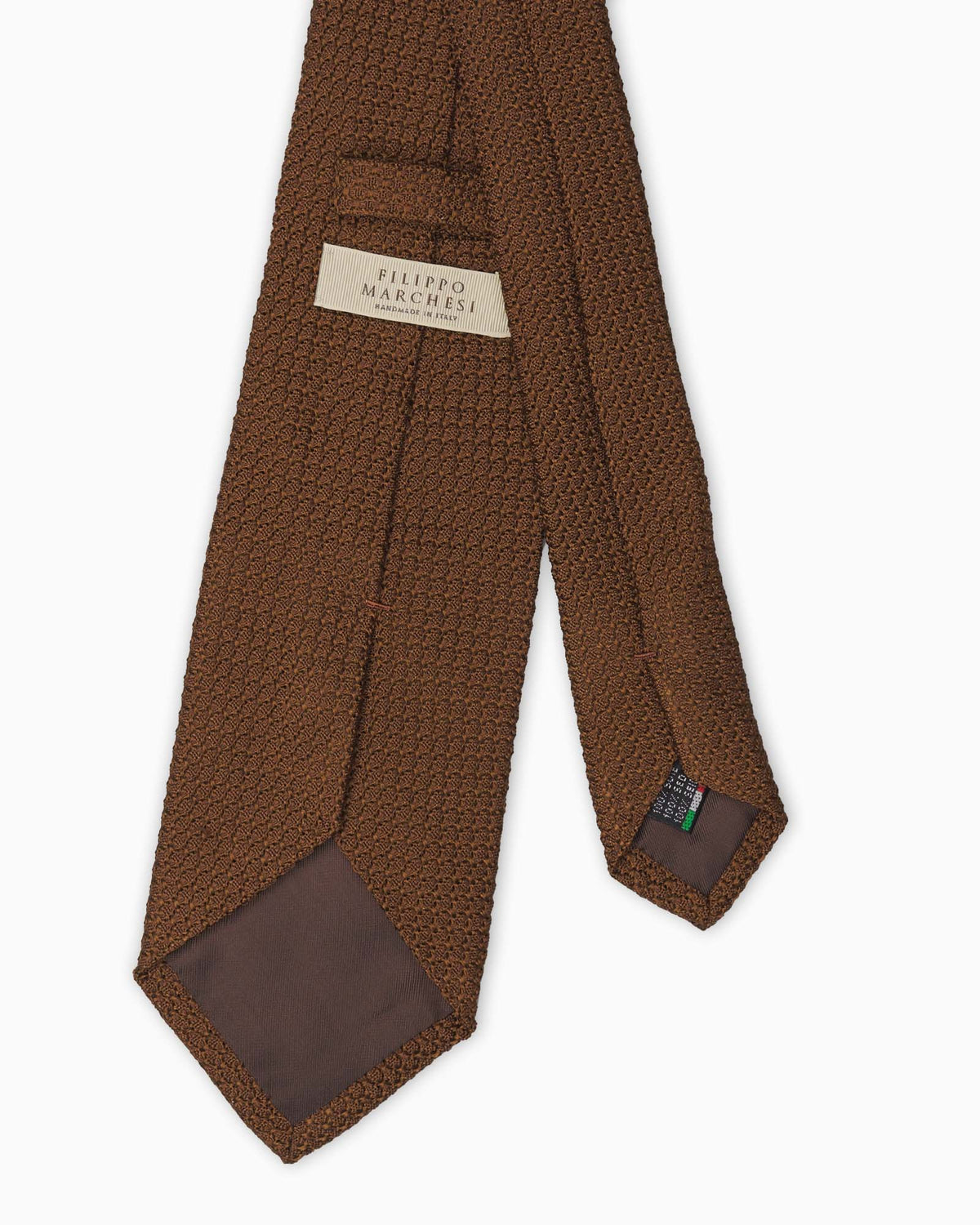 Grenadine Garza Grossa Silk Tie - Tobacco