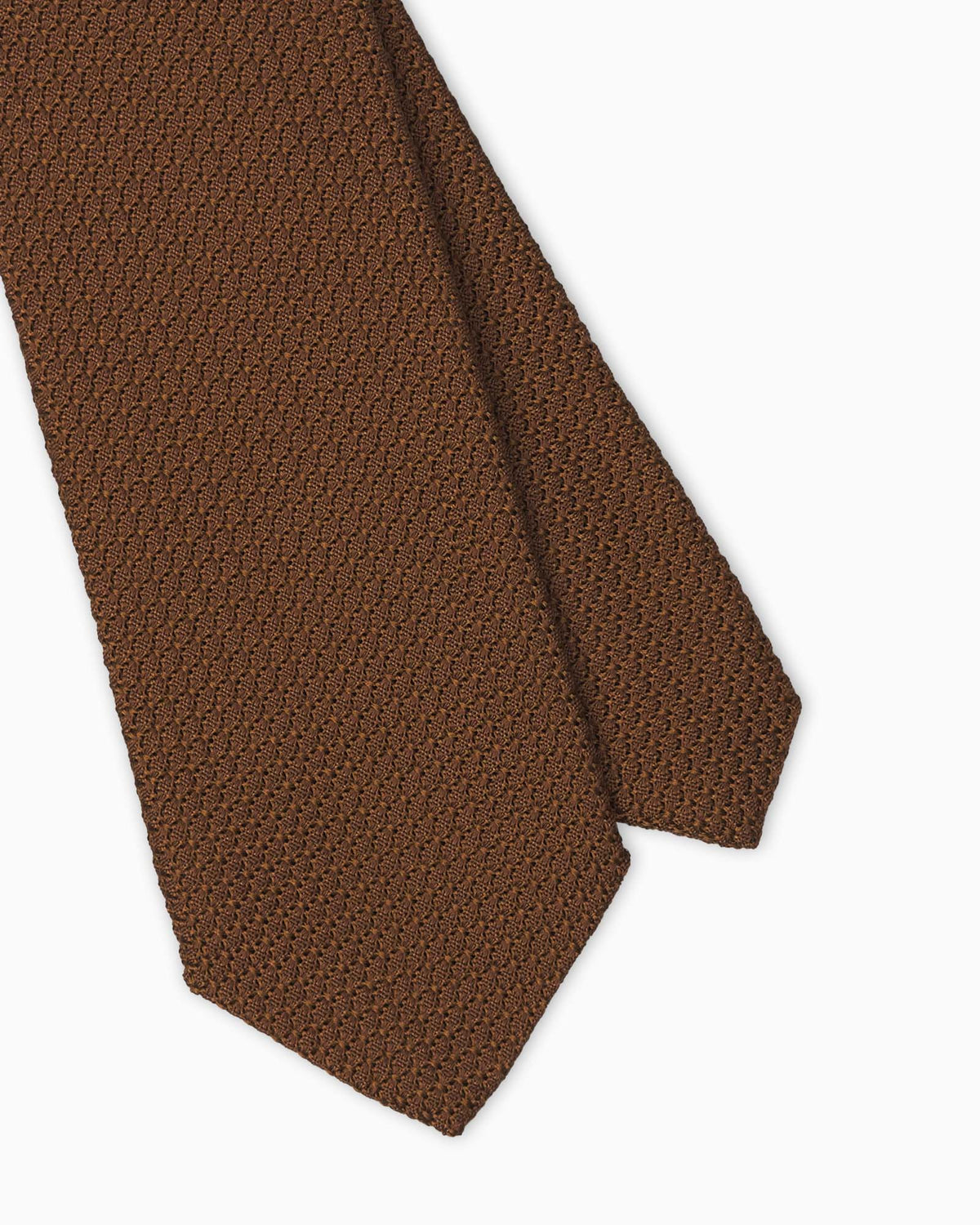 Grenadine Garza Grossa Silk Tie - Tobacco