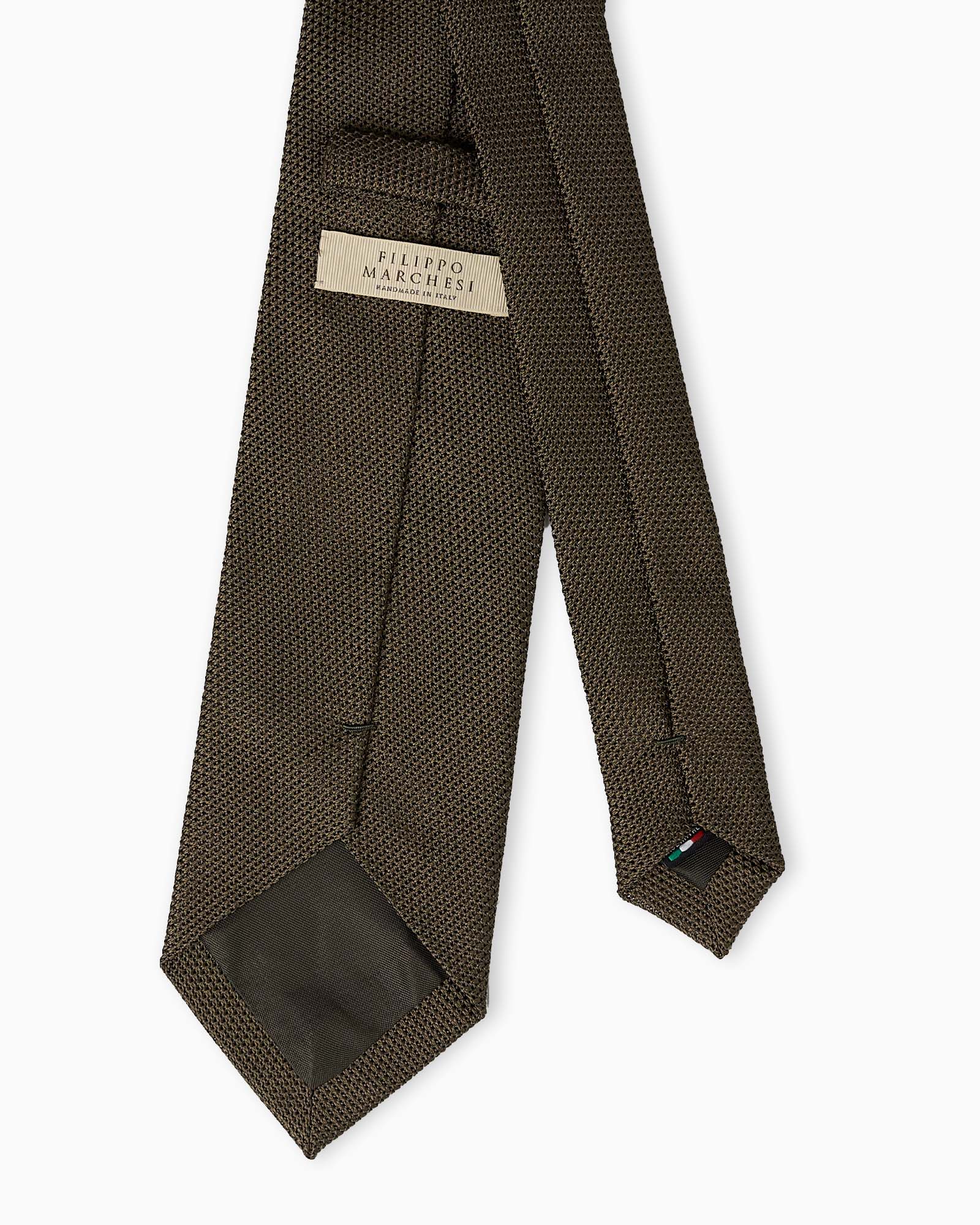 3-Fold Grenadine Garza Fina Silk Tie - Green